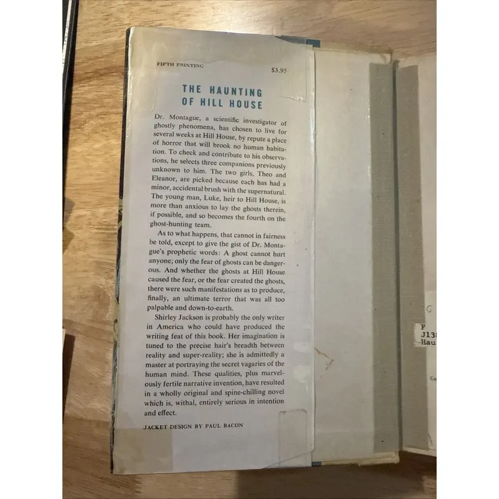 The haunting of hill house - Shirley Jackson 1st Edition 5th printing